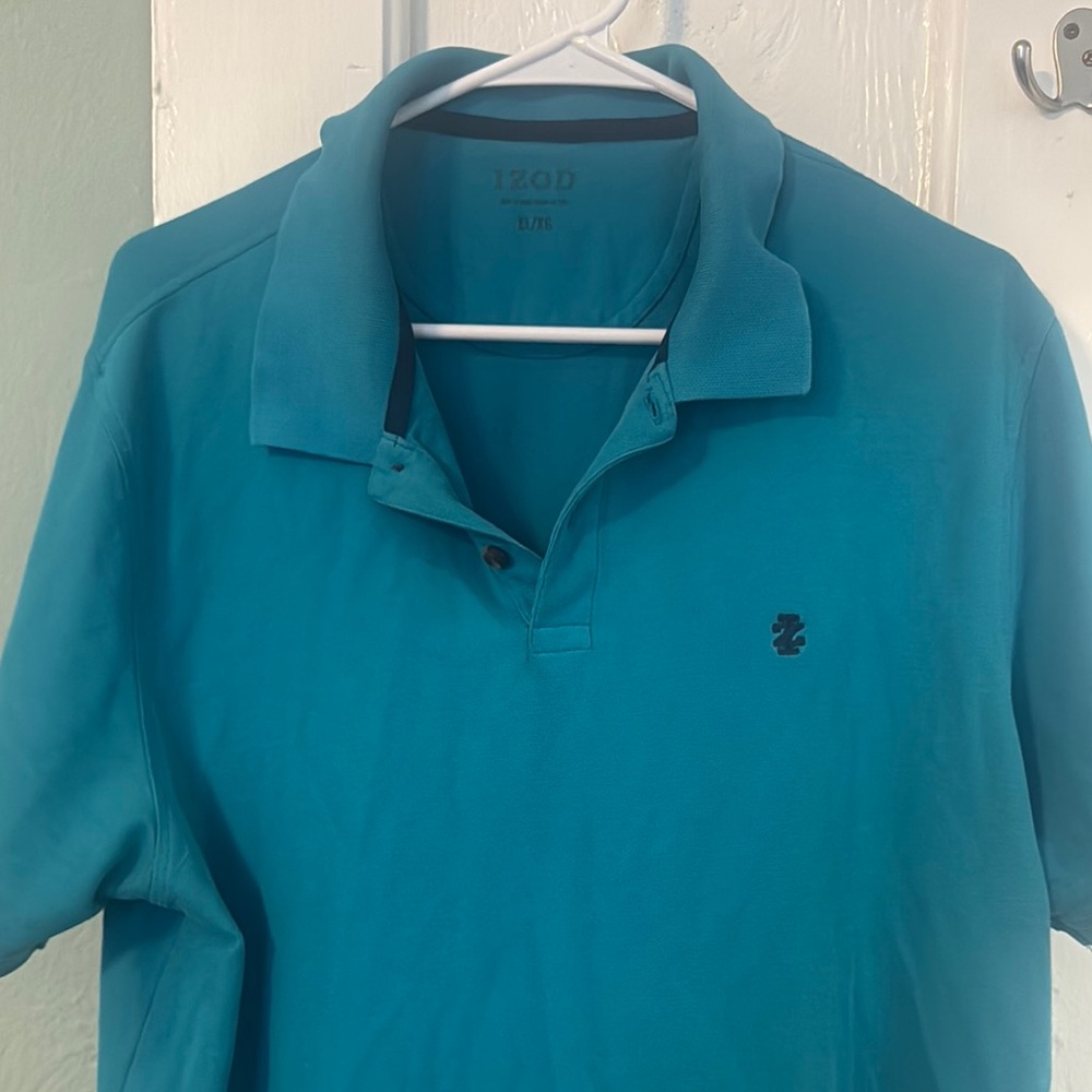 IZOD Men's Teal Polo Shirt